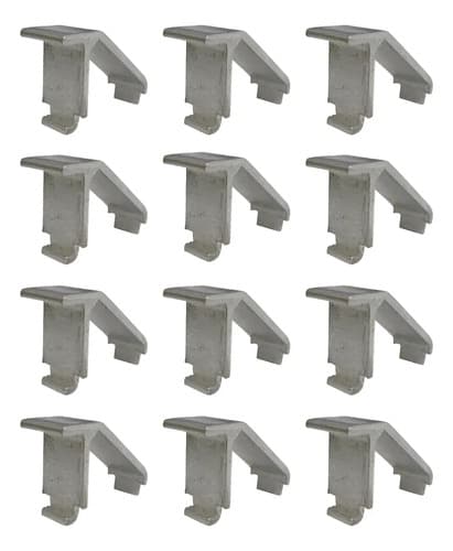 KIT 12 Suporte Alum P/ Prateleira Cervejeira Geladeira Metalfrio 020119S008K12