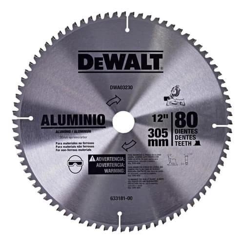 LAMINA SERRA ESQ.12" 80 DENTES ALUMINI DWA03230