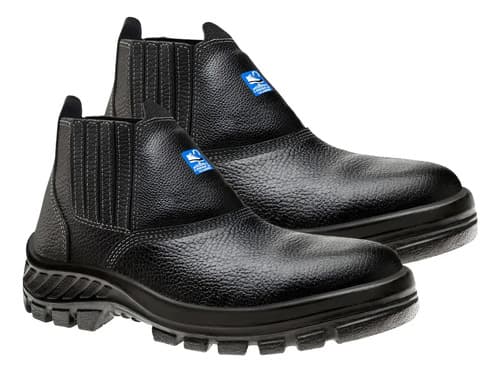 30B19-C-PAD, 37 BOTA C/ ELASTICO BICO COMPOSITE COURO RELAX PRETO 2A 15/17 COMPOSITE - LINHA 30 NOVO